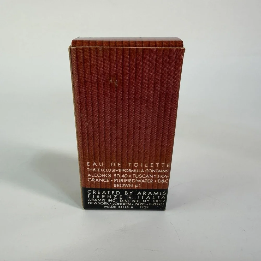 Vintage Deadstock TUSCANY By Aramis Firenze Per UOMO For Men  0.2Oz /8ml Splash